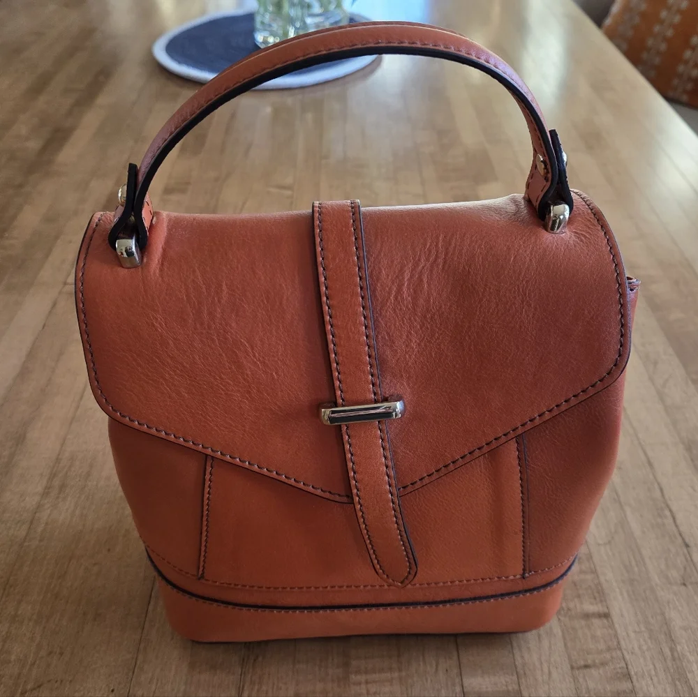 Italian Leather Handbag / Crossbody Bag Handmade By Divina Firenze - Picture 2 of 15
